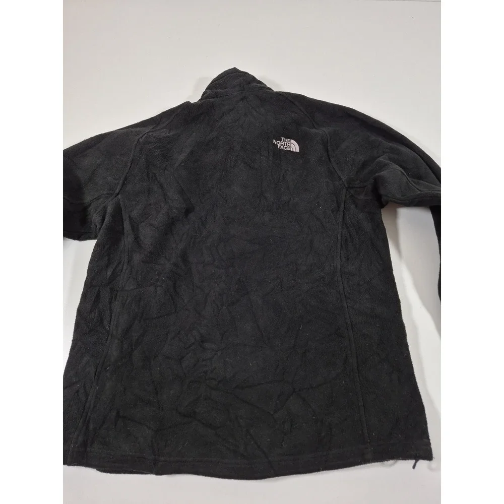 The North Face Jacket Mens L Black Fleece Full Zip Zip Pockets Hiking Outdoor